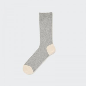 Uniqlo Color Block Sokken Heren Grijs | 8235861