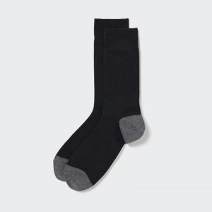 Uniqlo Color Block Sokken Heren Zwart | 4495387