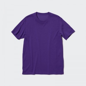 Uniqlo Dry Color Crew Neck Short-Sleeve T-shirts Dames Paars | 4005775