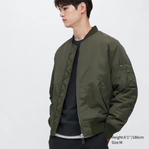 Uniqlo Ma-1 Jassen Heren Olijfgroen | 5131456