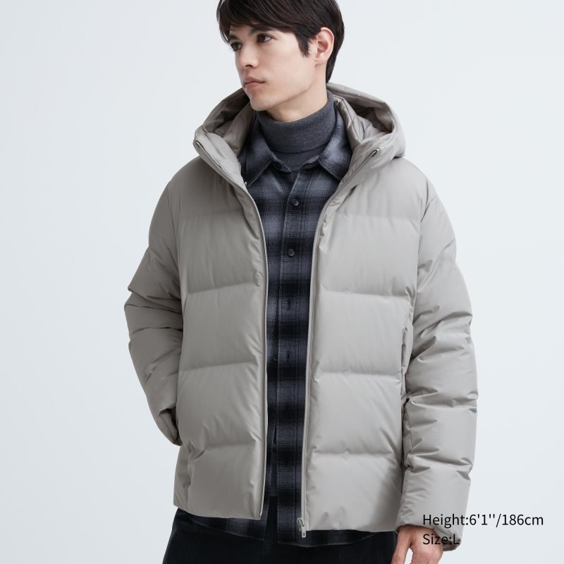 Uniqlo 3d Cut Seamless Down Parka Heren Grijs | 845694