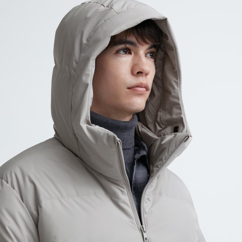 Uniqlo 3d Cut Seamless Down Parka Heren Groen | 6174721