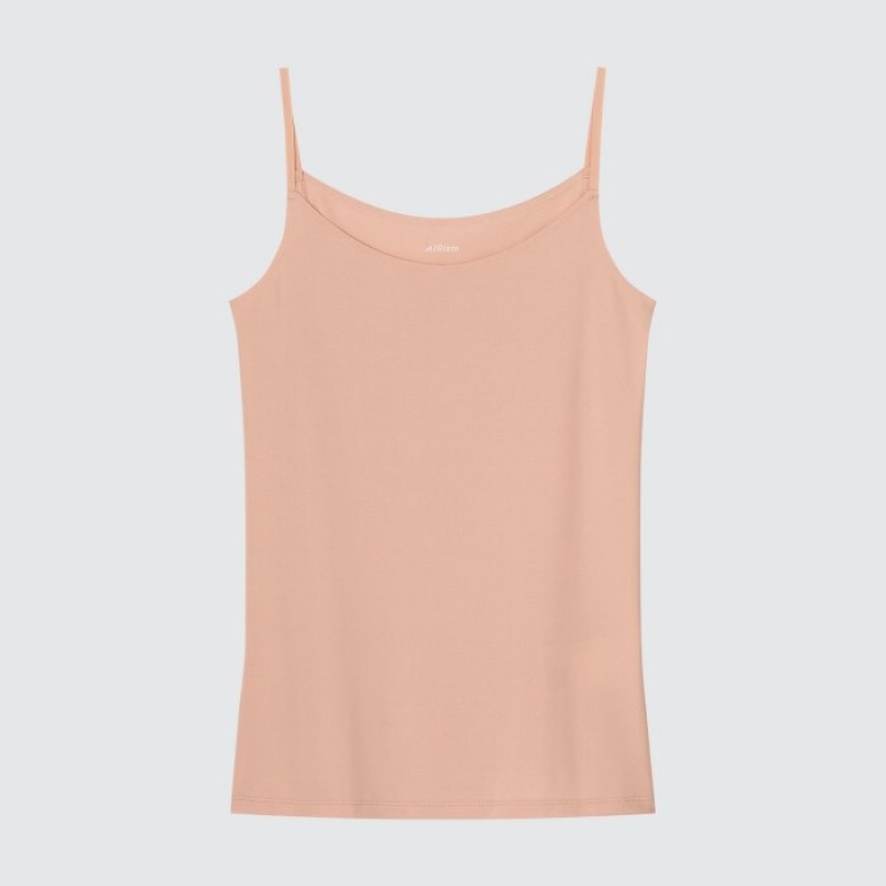 Uniqlo AIRism Camisole Tanktop Dames Roze | 7661394