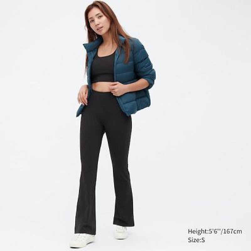 Uniqlo AIRism Soft Flare Broek Dames Zwart | 6106145