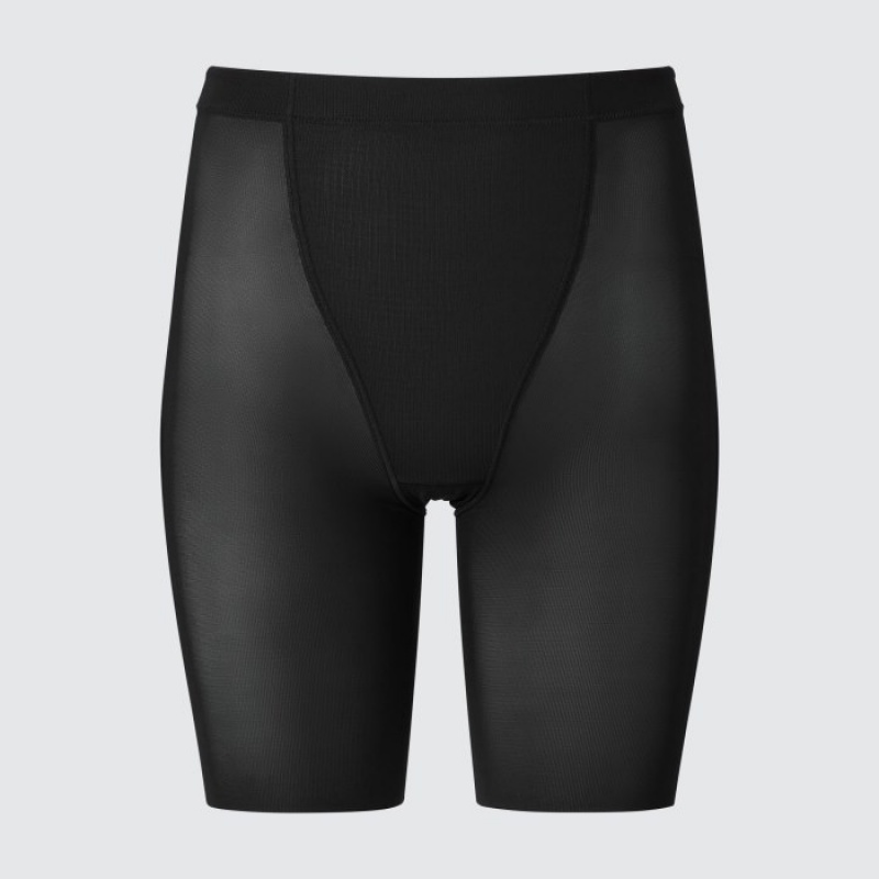 Uniqlo AIRism Support Body Shaper Unlined Half Korte Broek Dames Zwart | 781786