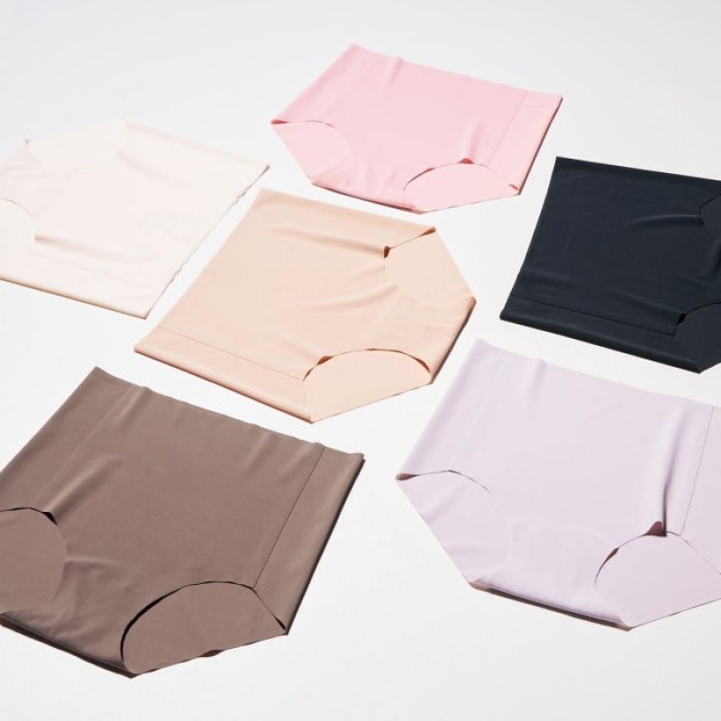 Uniqlo AIRism Ultra Seamless High-Rise Slips Dames Rood | 2996571
