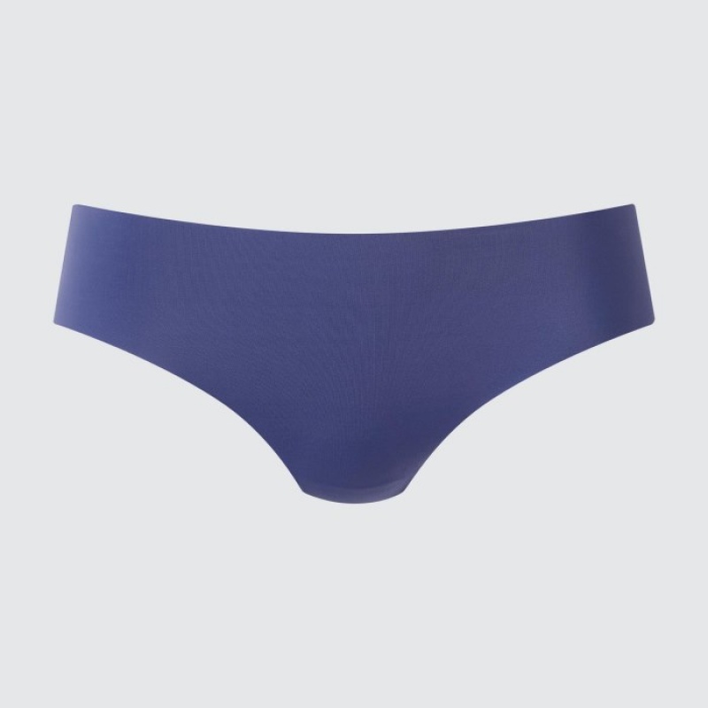 Uniqlo AIRism Ultra Seamless Regular Slips Dames Blauw | 6783583