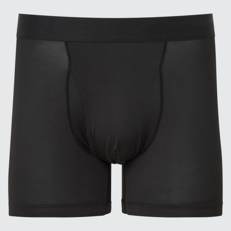 Uniqlo Airism Boxers Ondergoed Heren Zwart | 395860
