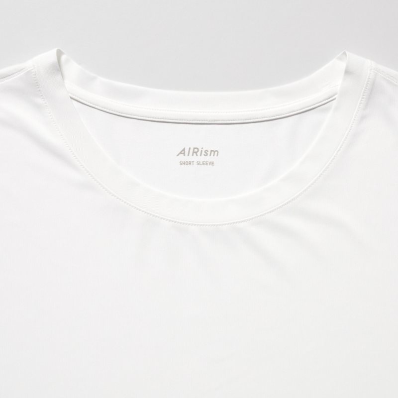 Uniqlo Airism Crew Neck Short-sleeve T-shirts Heren Wit | 5534352
