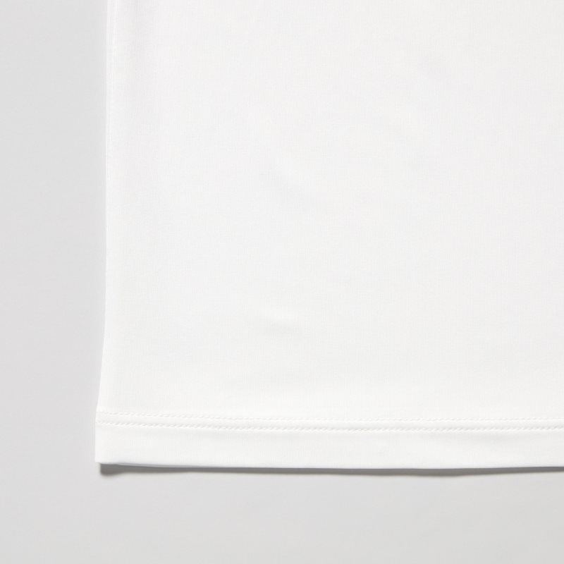 Uniqlo Airism Crew Neck Short-sleeve T-shirts Heren Wit | 5534352