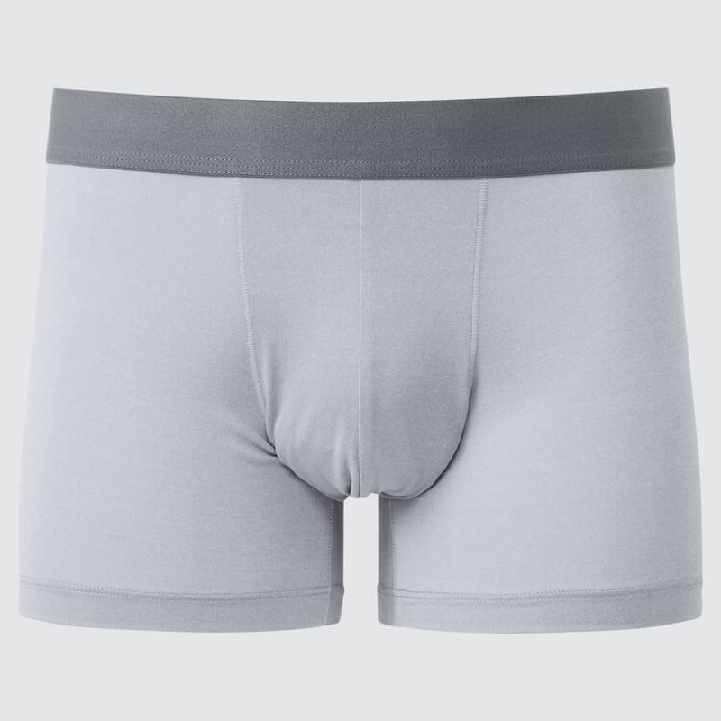 Uniqlo Airism Heather Low Rise Boxer Ondergoed Heren Grijs | 7305750