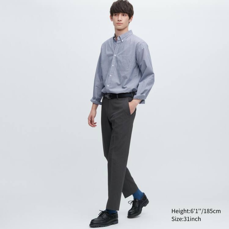 Uniqlo Airsense Ultra Light Wool-like Broek Heren Grijs | 4779150
