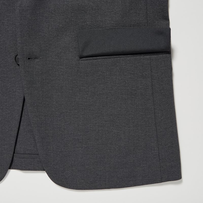 Uniqlo Airsense Wool Like Ultra Light Jassen Heren Grijs | 8924483