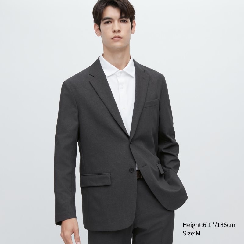 Uniqlo Airsense Wool Like Ultra Light Jassen Heren Grijs | 8924483