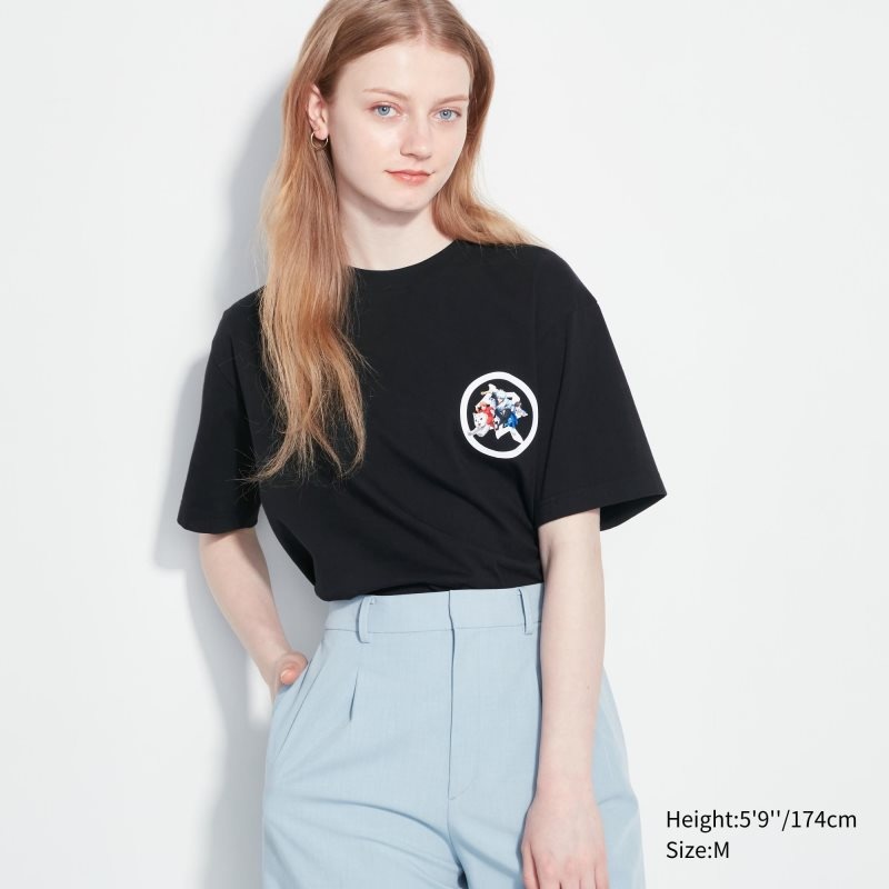 Uniqlo Anime Gintama Ut Short-sleeve Graphic T-shirts Heren Zwart | 7760523