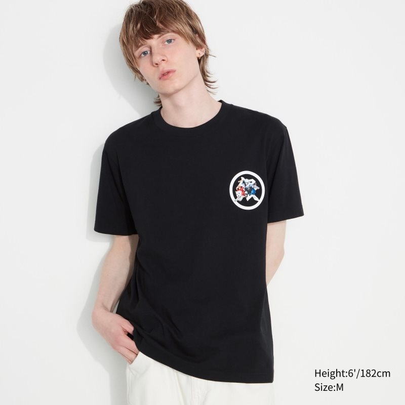 Uniqlo Anime Gintama Ut Short-sleeve Graphic T-shirts Heren Zwart | 7760523