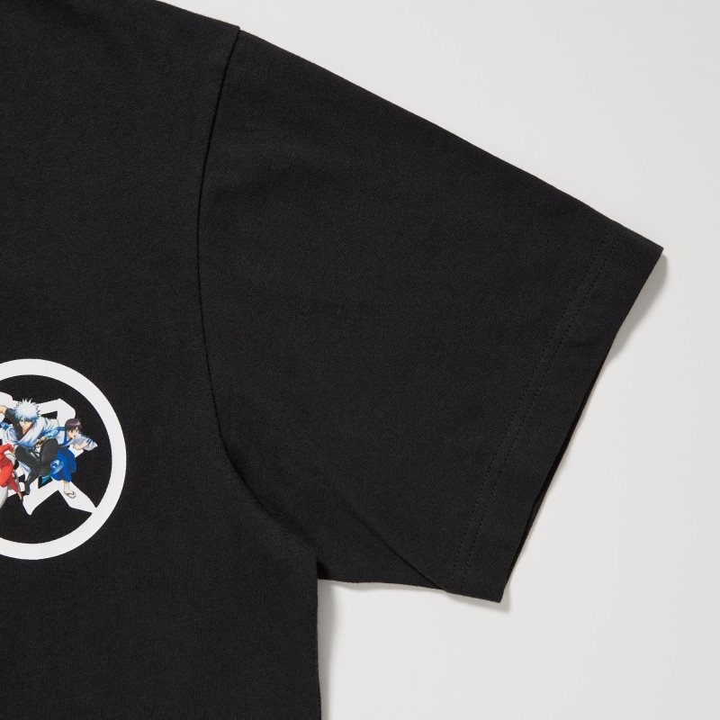 Uniqlo Anime Gintama Ut Short-sleeve Graphic T-shirts Heren Zwart | 7760523