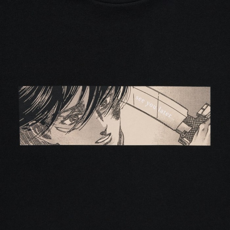 Uniqlo Attack on Titan UT Short-Sleeve T-shirts Dames Zwart | 6408442