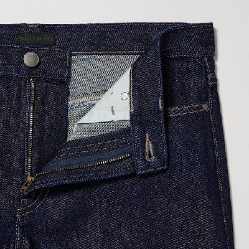 Uniqlo Baggy Jeans Dames Donkerblauw | 3437199