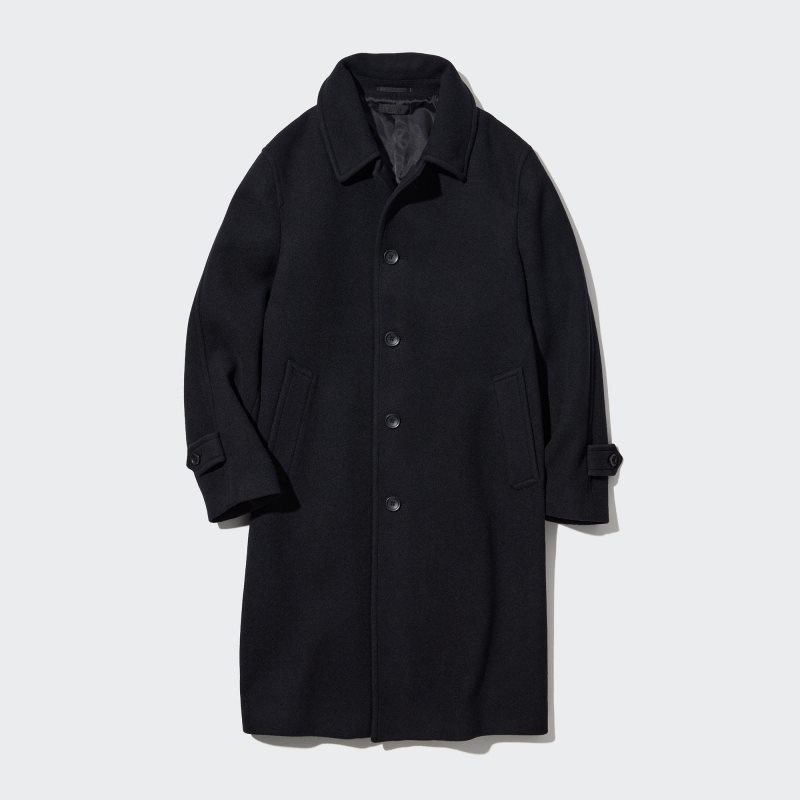 Uniqlo Balmacaan Jassen Heren Donkerblauw | 3453085