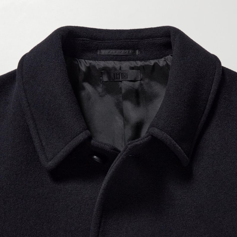 Uniqlo Balmacaan Jassen Heren Donkerblauw | 3453085