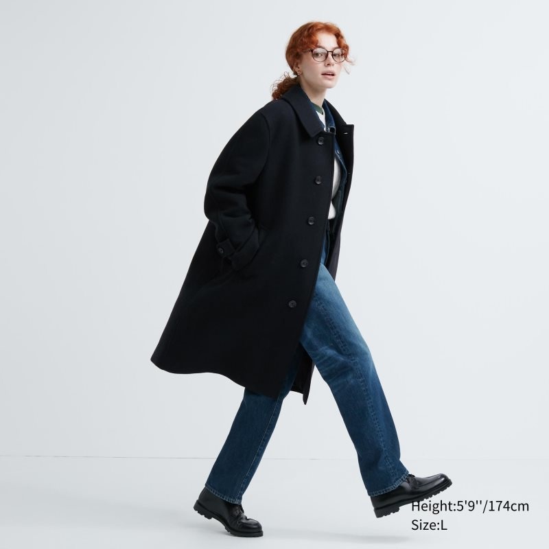 Uniqlo Balmacaan Jassen Heren Olijfgroen | 5804966