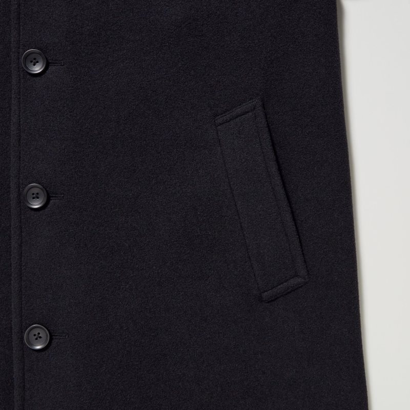 Uniqlo Balmacaan Jassen Heren Olijfgroen | 5804966