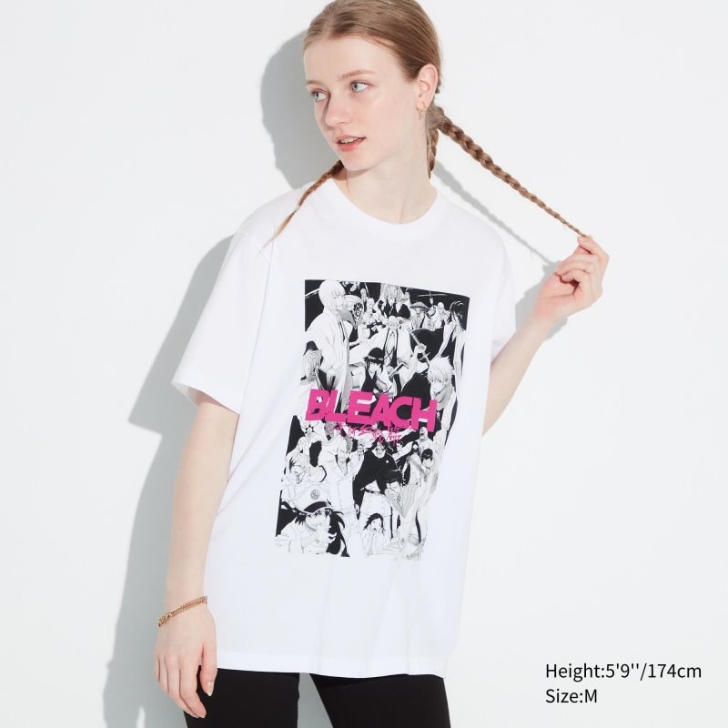 Uniqlo Bleach: Thousand-year Blood War Ut Short-sleeve Graphic T-shirts Heren Wit | 6528928