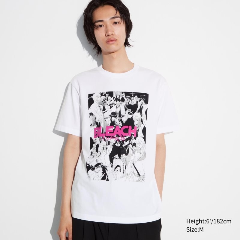 Uniqlo Bleach: Thousand-year Blood War Ut Short-sleeve Graphic T-shirts Heren Wit | 6528928