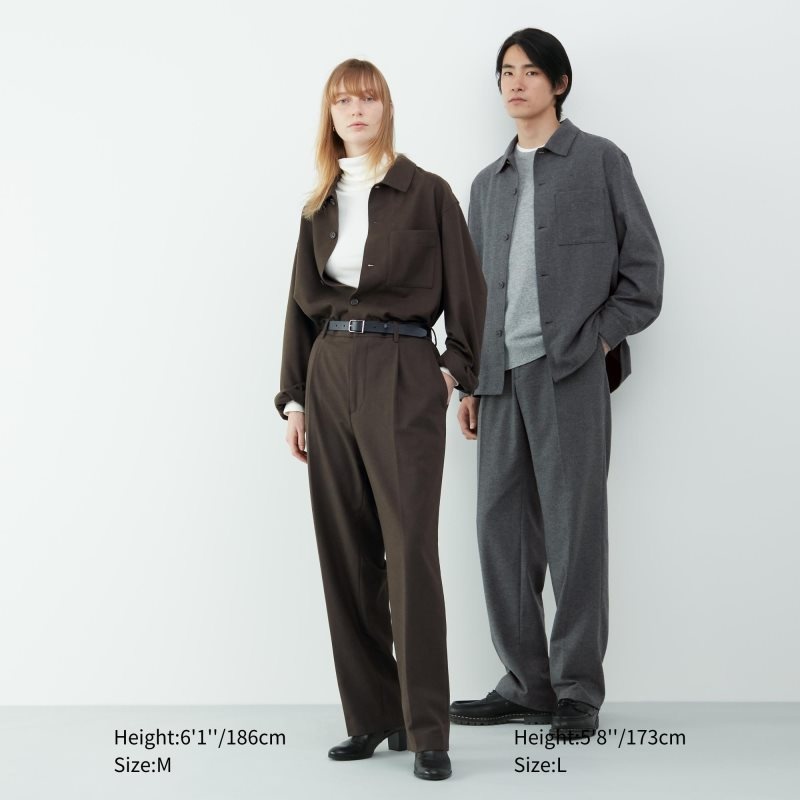 Uniqlo Brushed Twill Overshirt Overhemd Heren Grijs | 8633412