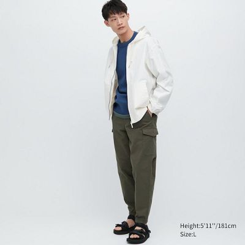 Uniqlo Cargo Joggingbroek Dames Olijfgroen | 2054642