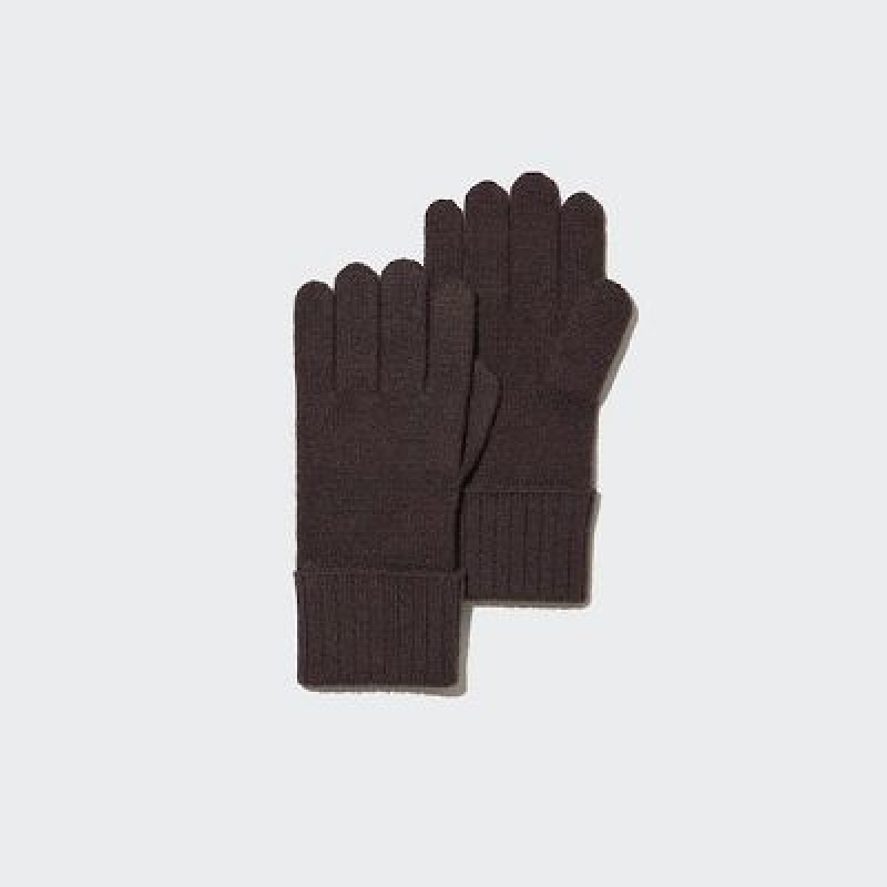 Uniqlo Cashmere Knitted Handschoenen Dames Bruin | 9859587