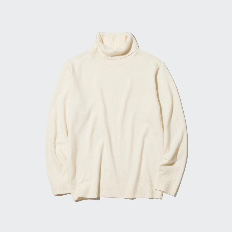 Uniqlo Cashmere Turtleneck Long-sleeve Truien Heren Wit | 9218241