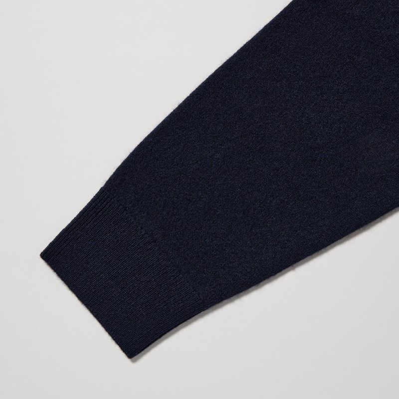 Uniqlo Cashmere Turtleneck Long-sleeve Truien Heren Donkerblauw | 4323820