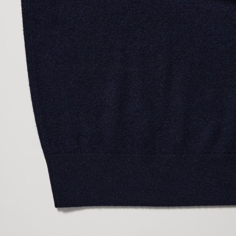 Uniqlo Cashmere Turtleneck Long-sleeve Truien Heren Donkerblauw | 4323820