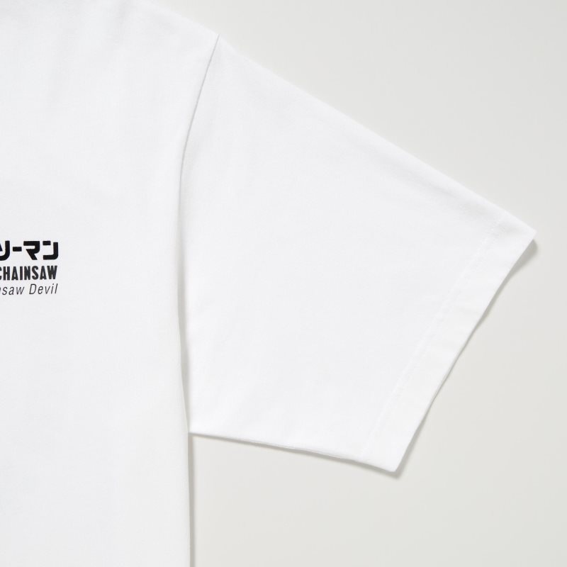 Uniqlo Chainsaw Man × Kosuke Kawamura Short Sleeve Ut Oversized T-shirts Heren Wit | 8952810