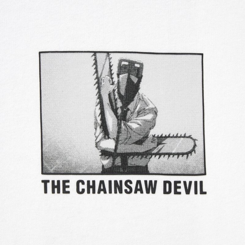 Uniqlo Chainsaw Man × Kosuke Kawamura Short Sleeve Ut Oversized T-shirts Heren Wit | 3310935