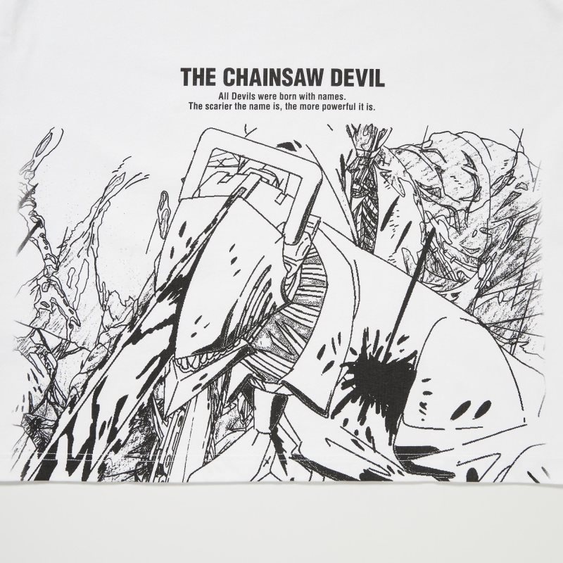 Uniqlo Chainsaw Man × Kosuke Kawamura Ut Long-sleeve Graphic T-shirts Heren Wit | 6649713