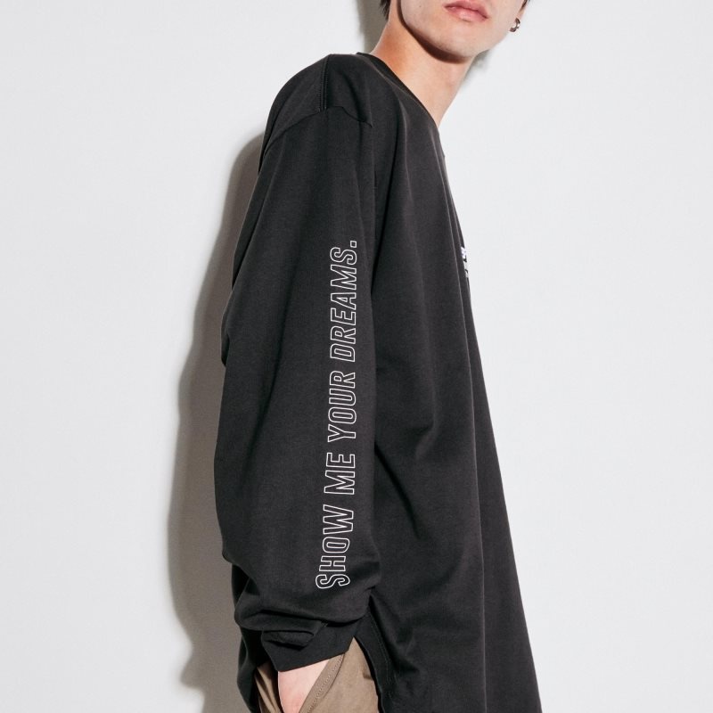 Uniqlo Chainsaw Man × Kosuke Kawamura Ut Long-sleeve Graphic T-shirts Heren Grijs | 750621