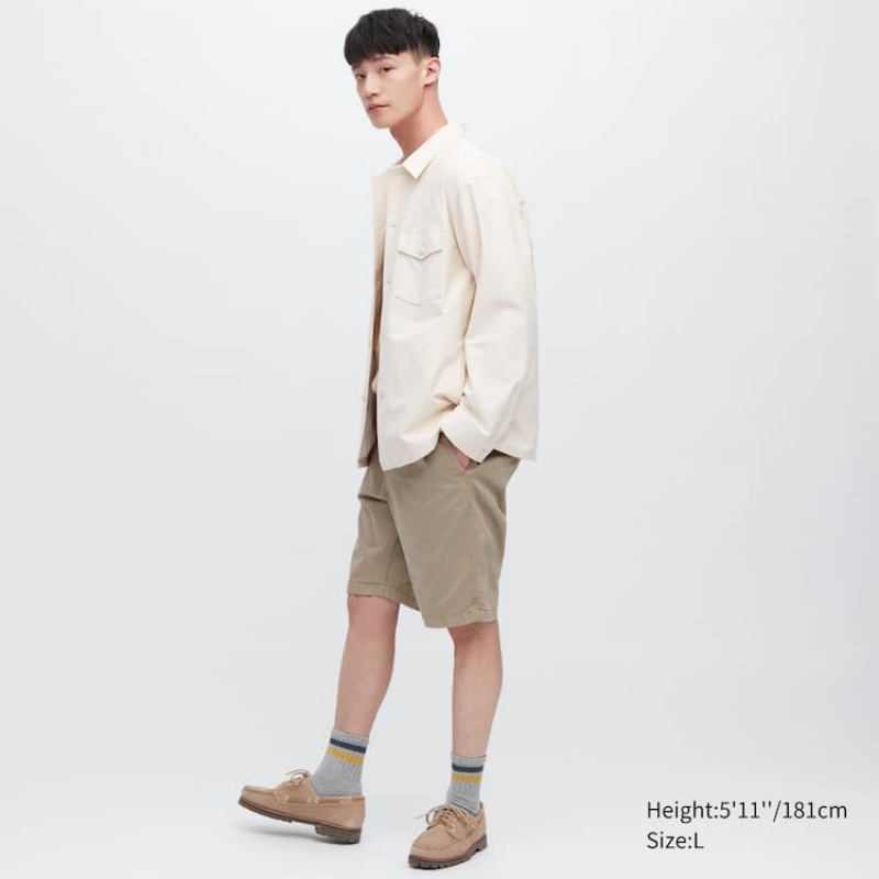 Uniqlo Chino Korte Broek Heren Bruin | 4540092