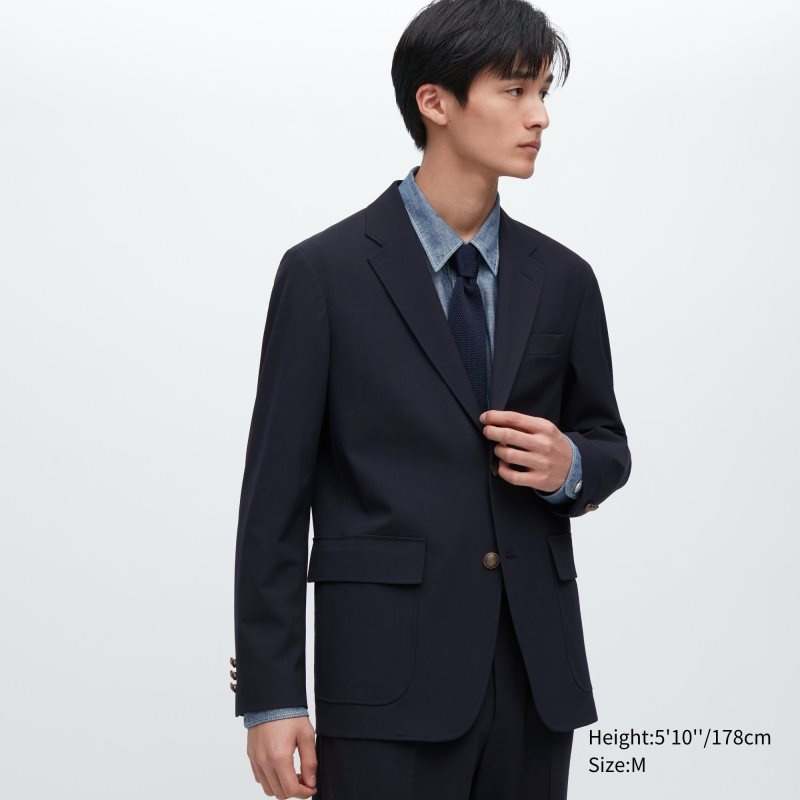 Uniqlo Comfort Blazer Heren Donkerblauw | 7190373