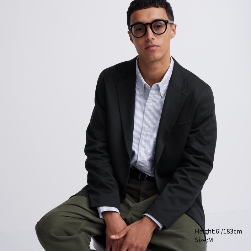 Uniqlo Comfort Jassen Heren Zwart | 1049353