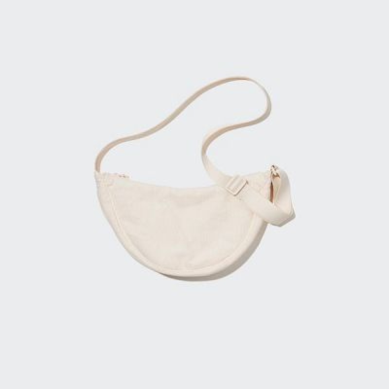 Uniqlo Corduroy Round Mini Crossbodytassen Dames Wit | 9247301