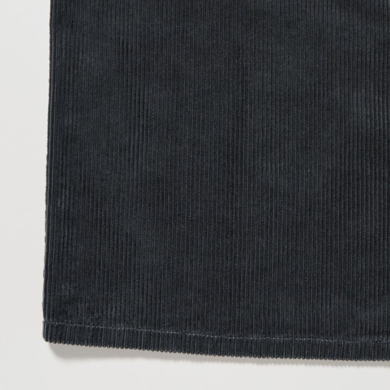 Uniqlo Corduroy Work Long-sleeve Overhemd Heren Donkerblauw | 5788564
