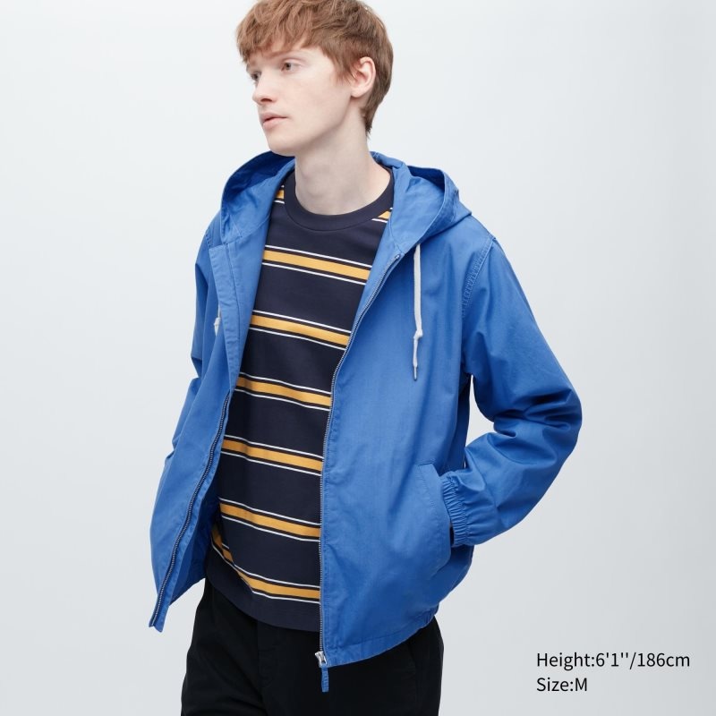 Uniqlo Cotton Parka Heren Blauw | 1415147