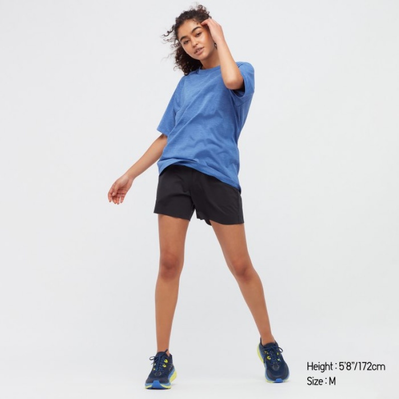 Uniqlo DRY-EX Crew Neck Short-Sleeve Printed T-shirts Dames Wit | 7103860