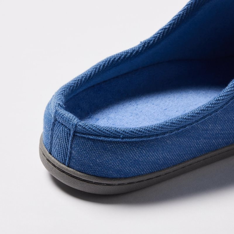 Uniqlo Denim Like Room Rubber Sole Pantoffels Heren Donkerblauw | 2780993