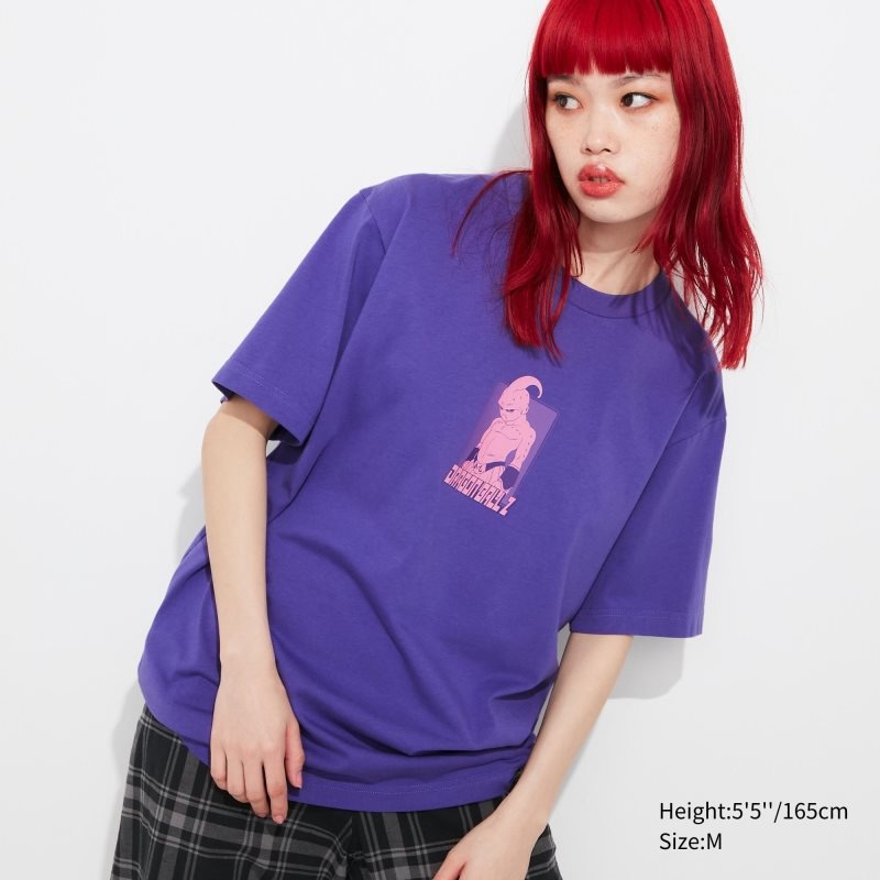 Uniqlo Dragon Ball Ut Short-sleeve Graphic T-shirts Heren Paars | 5894901