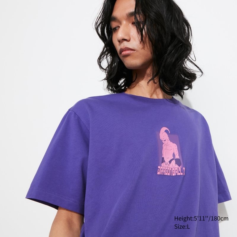 Uniqlo Dragon Ball Ut Short-sleeve Graphic T-shirts Heren Paars | 5894901