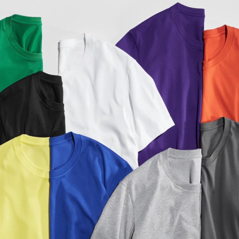 Uniqlo Dry Color Crew Neck Short-Sleeve T-shirts Dames Grijs | 5197115